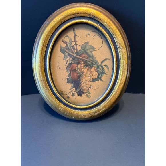 Vintage Emil A. Grilli Painting Grapes and Tomatoes Dolphin Gallery RARE 1940s - Picture 2 of 4